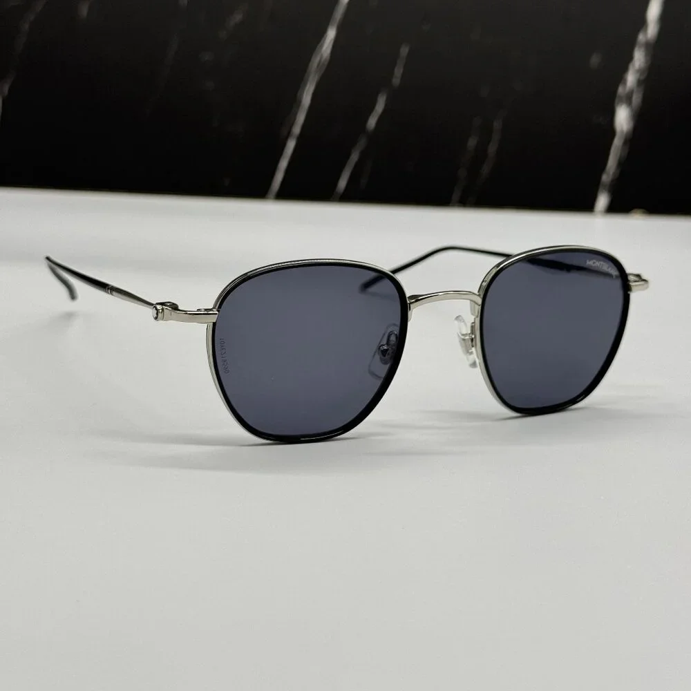 NEW MONTBLANC SUNGLASSES MEN BLACK GRAY EYEWEAR MONTBLANC MB0160S 001